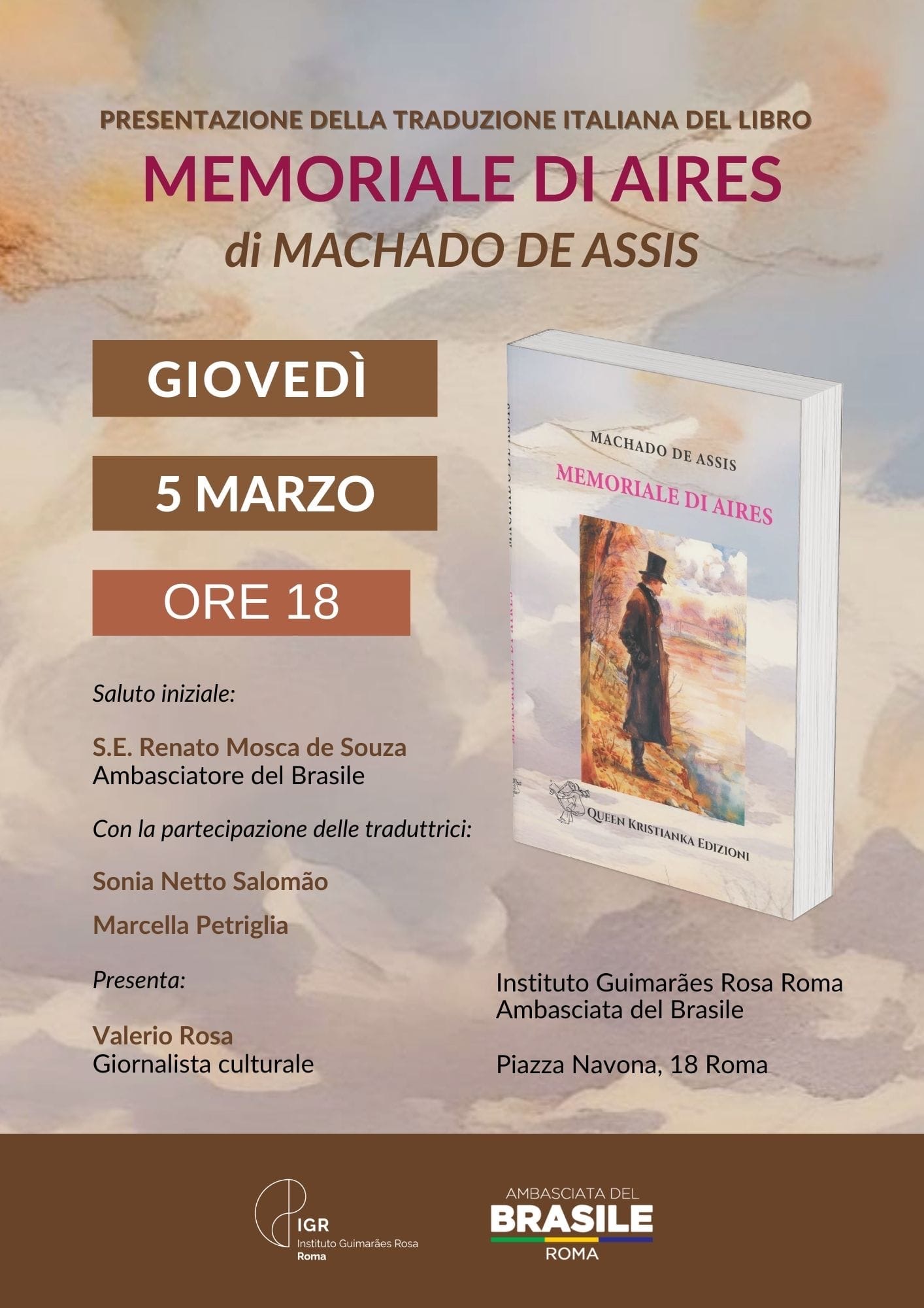 Machado De Assis all'Ambasciata del Brasile
